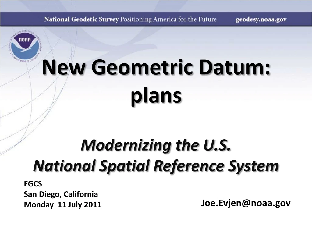 new geometric datum plans