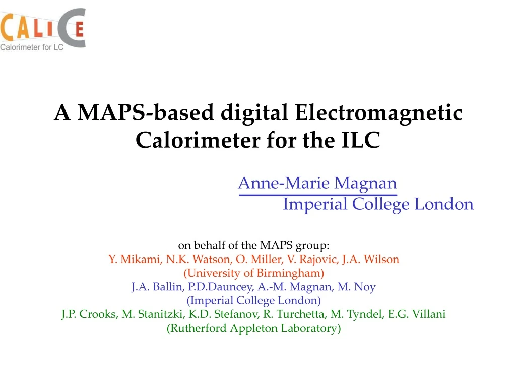 a maps based digital electromagnetic calorimeter for the ilc