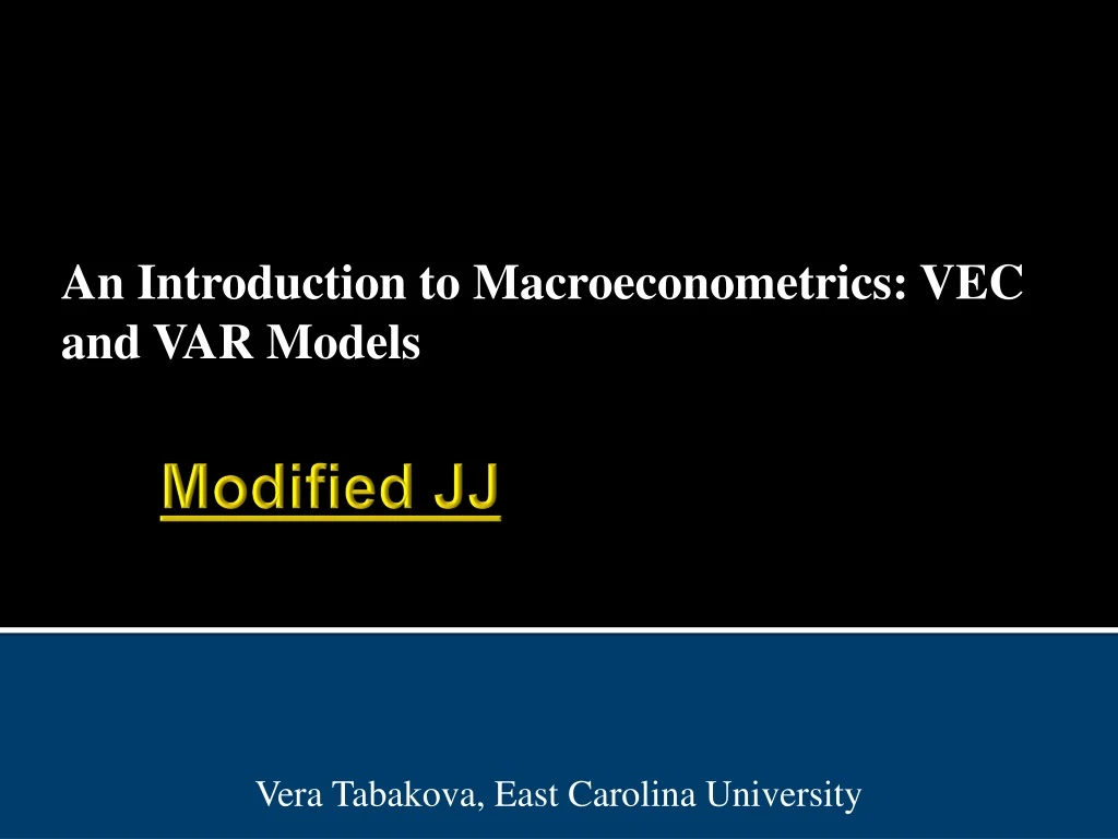 an introduction to macroeconometrics vec and var models