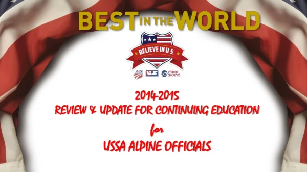 2014-2015 REVIEW &amp; UPDATE FOR CONTINUING EDUCATION