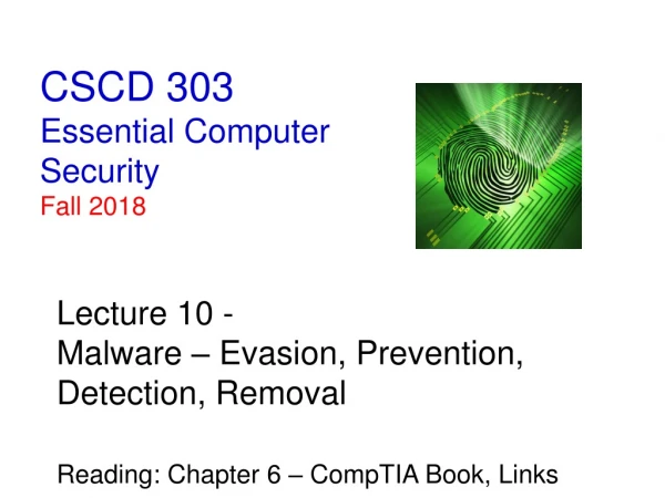 CSCD 303 Essential Computer Security Fall 2018