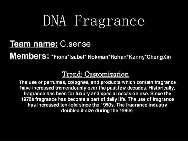 DNA Fragrance