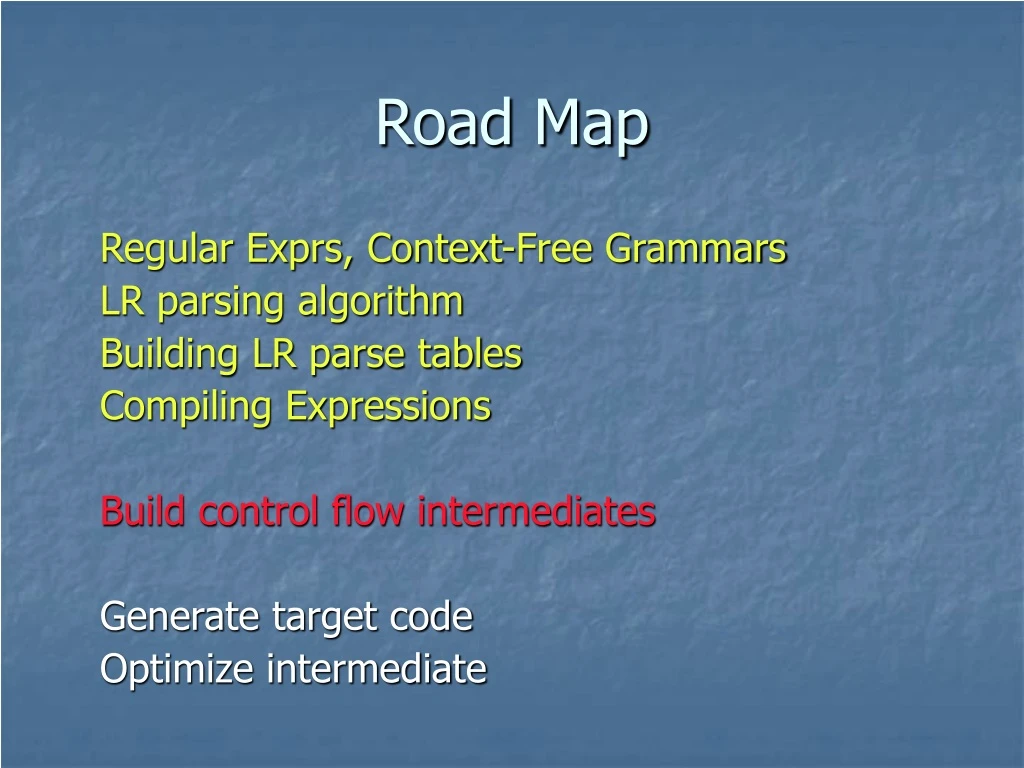 road map