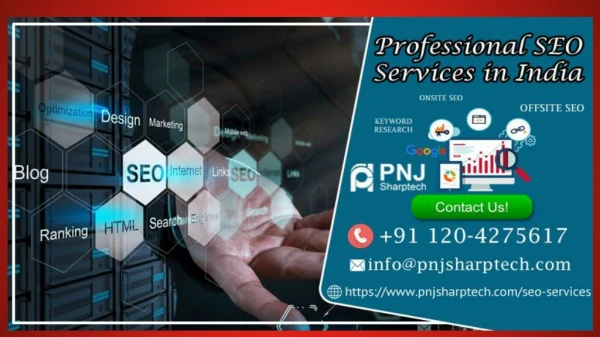 Get Professional SEO Company to Promote Business by PNJ Sharptech