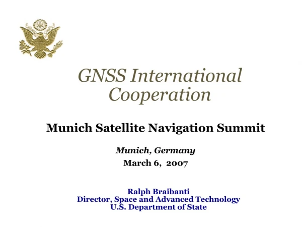 GNSS International Cooperation