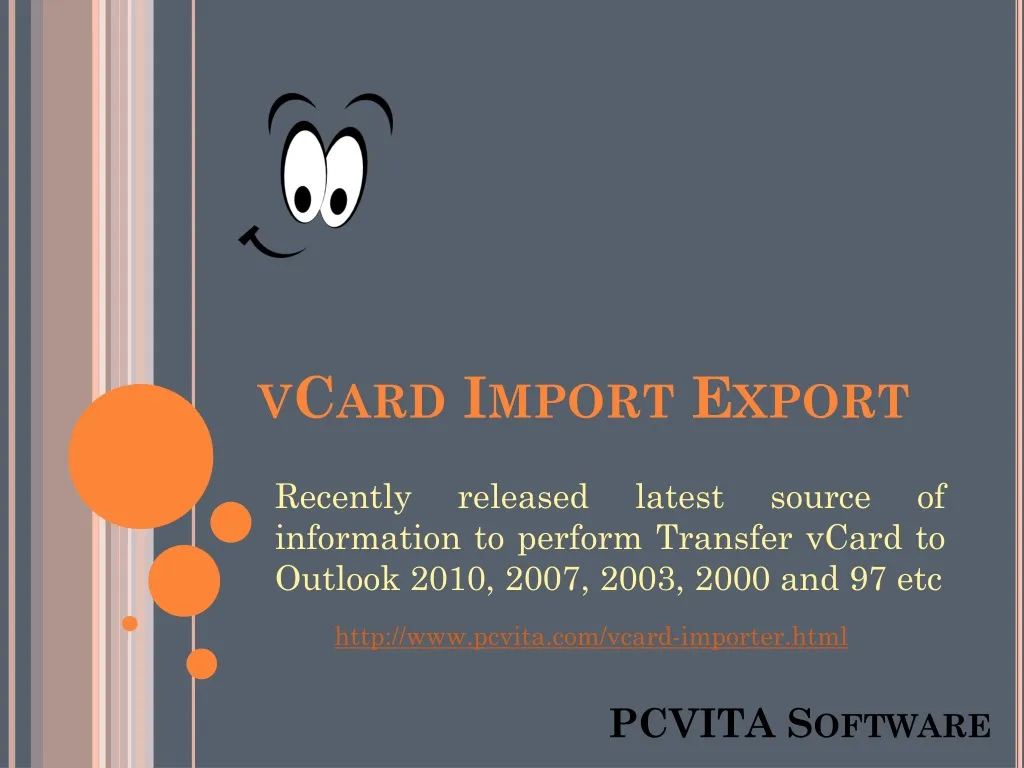 vcard import export