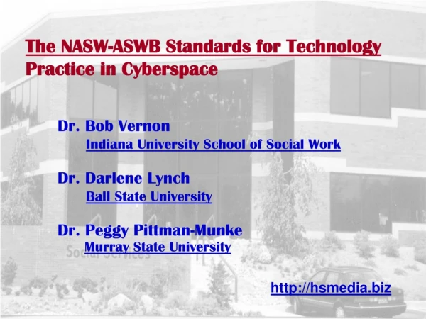 The NASW-ASWB Standards for Technology Practice in Cyberspace
