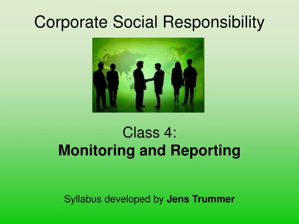 corporate social responsibility class