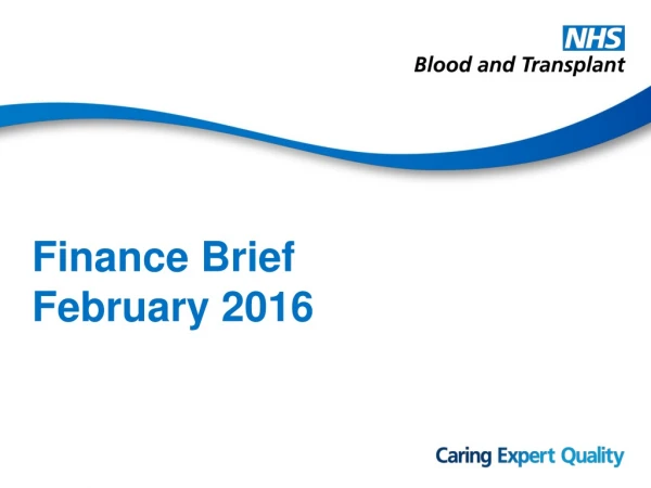 Finance Brief February 2016