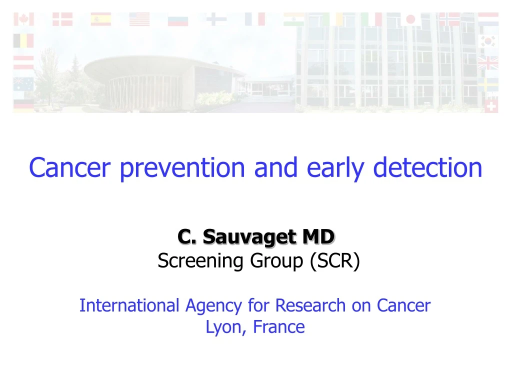 cancer prevention and early detection