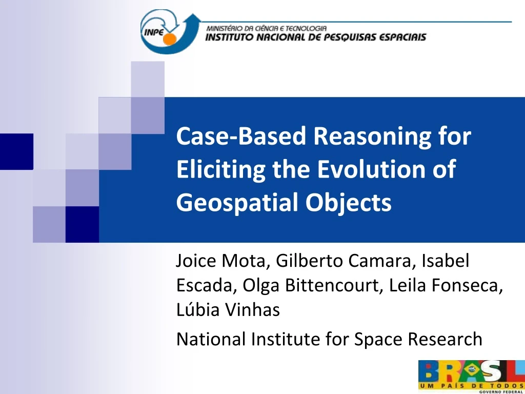 case based reasoning for eliciting the evolution of geospatial objects
