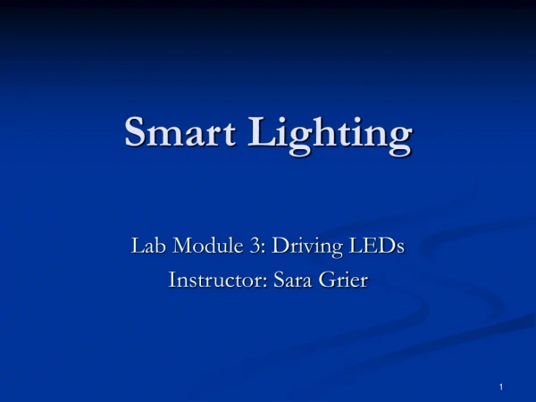 Smart Lighting