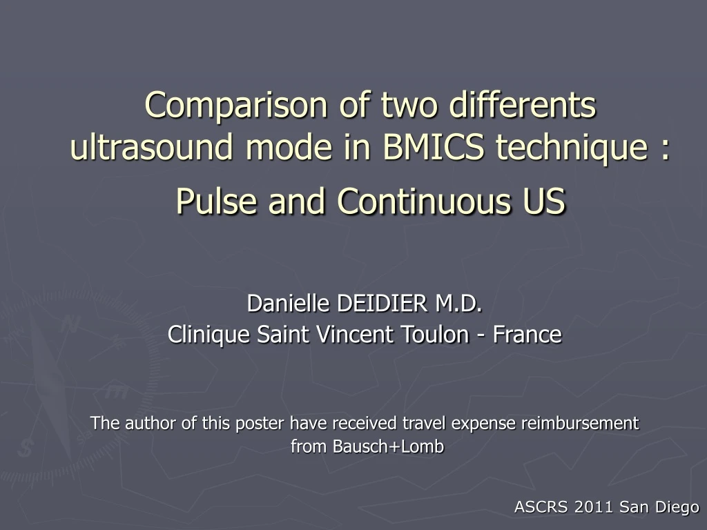 comparison of two differents ultrasound mode in bmics technique pulse and continuous us