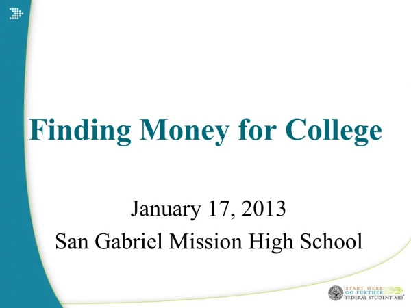 Finding Money for College