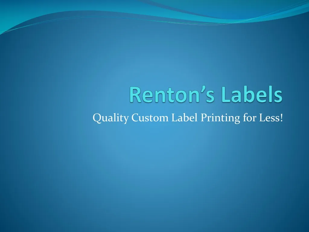 renton s labels