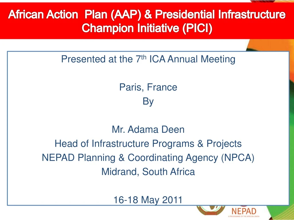 african action plan aap presidential