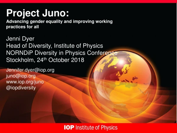 Project Juno: Advancing gender equality and improving working practices for all