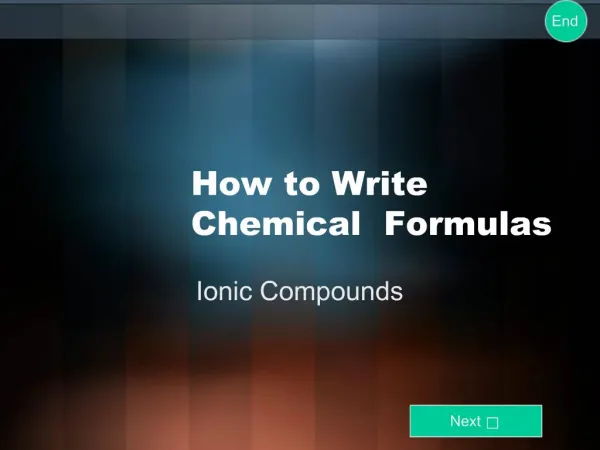 How to Write Chemical Formulas