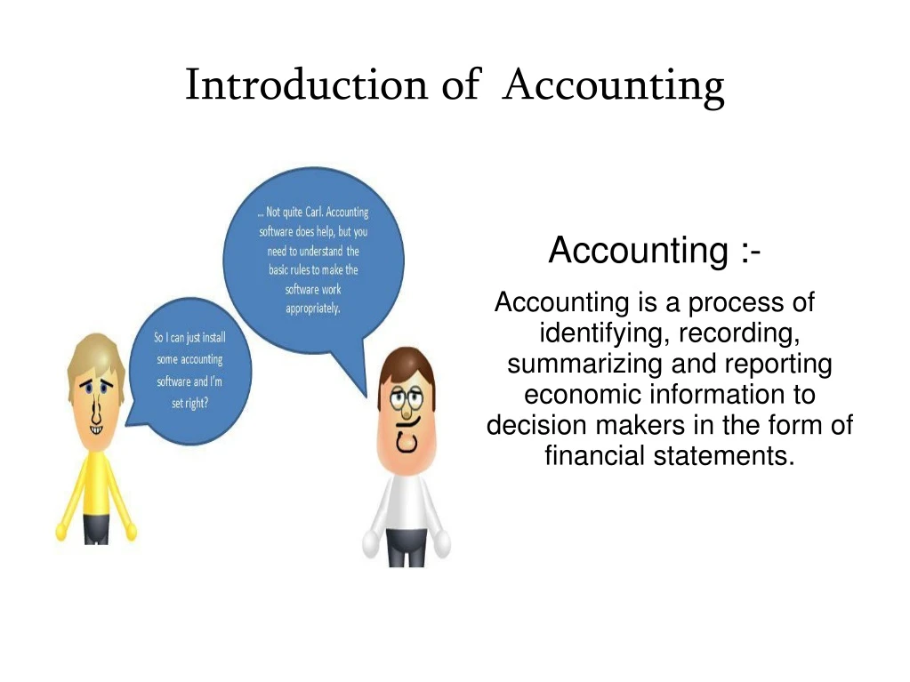 introduction of accounting