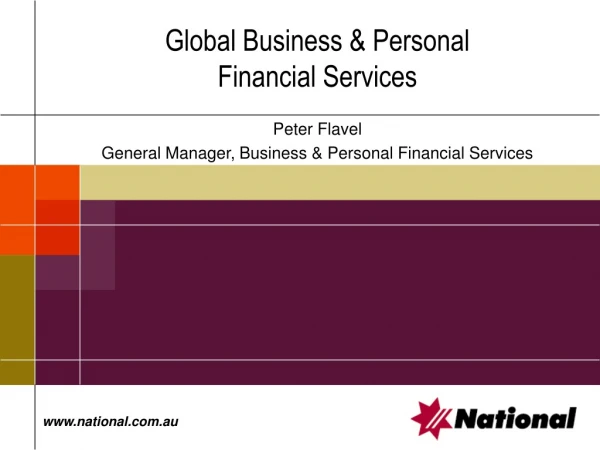 Global Business &amp; Personal Financial Services