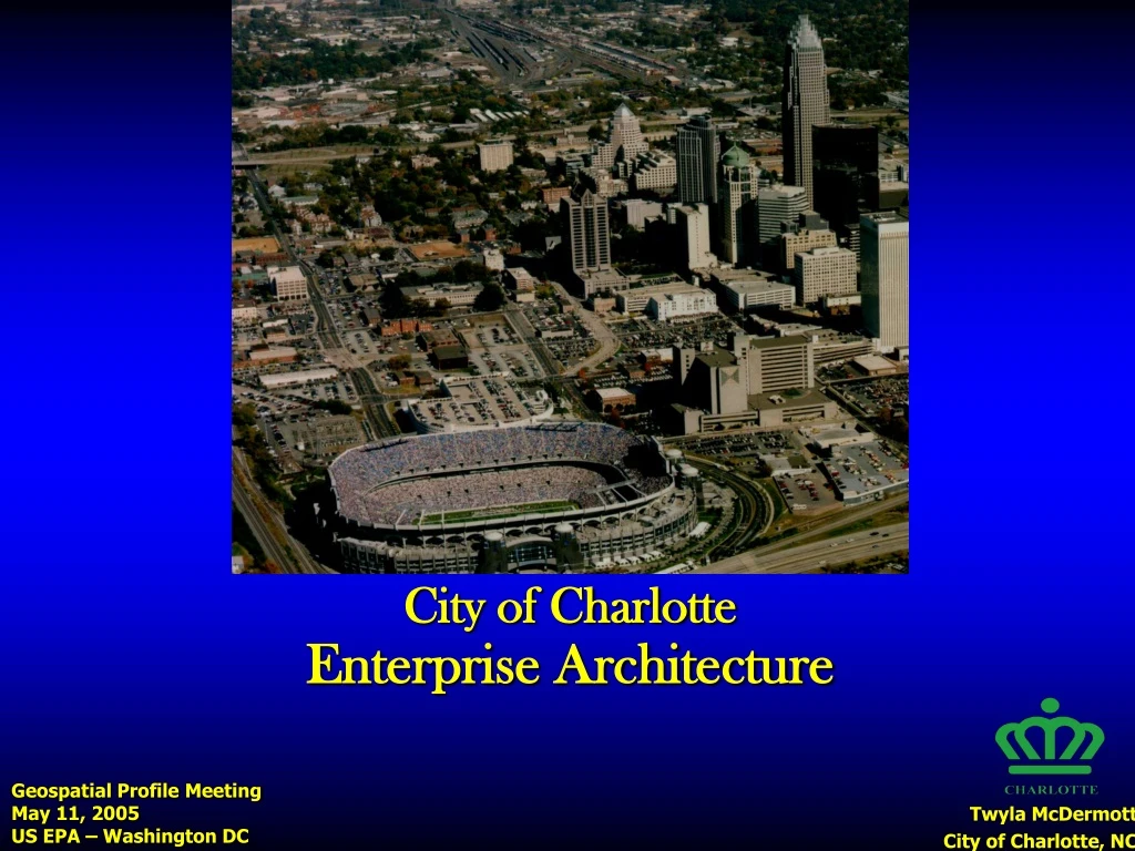 city of charlotte enterprise architecture