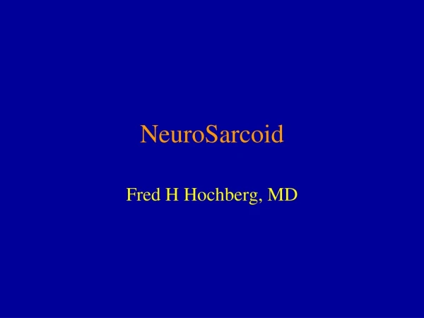 NeuroSarcoid