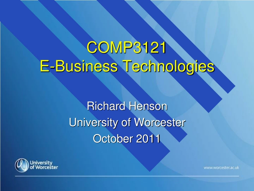 comp3121 e business technologies