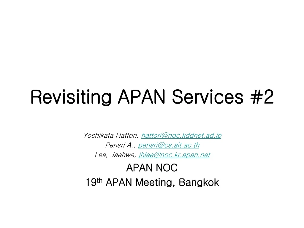 revisiting apan services 2