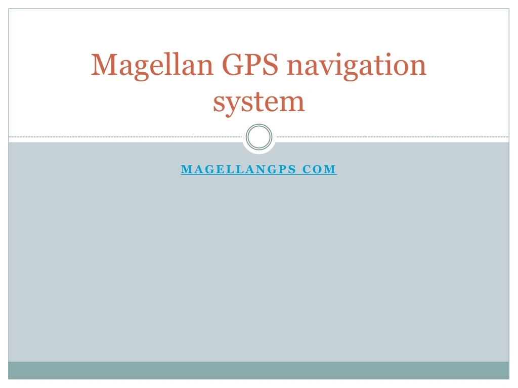 magellan gps navigation system
