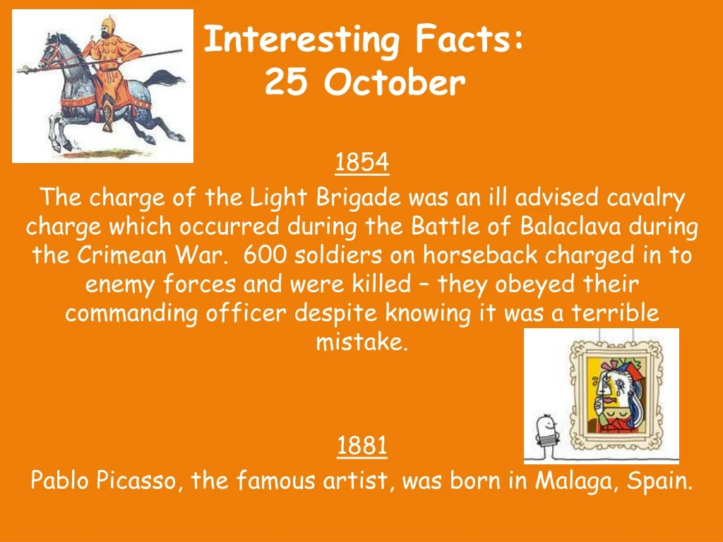 interesting facts 25 october