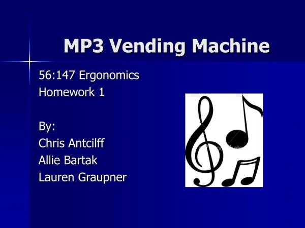 MP3 Vending Machine