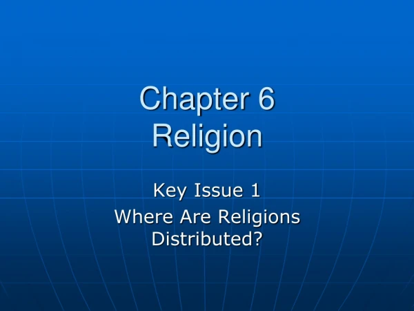 Chapter 6 Religion