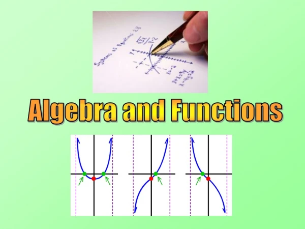 Algebra and Functions