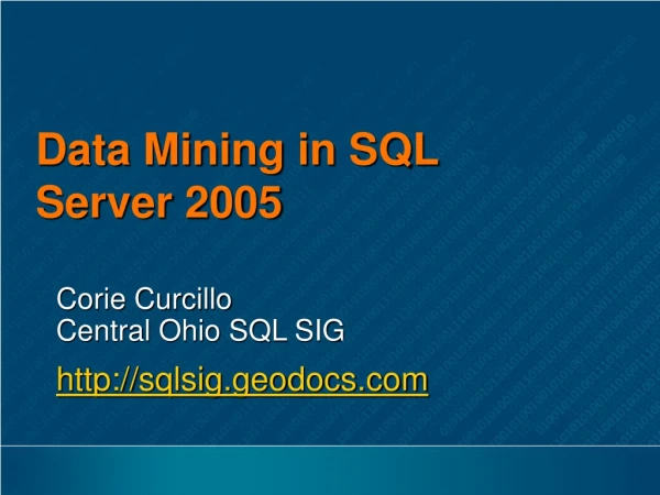 Data Mining in SQL Server 2005