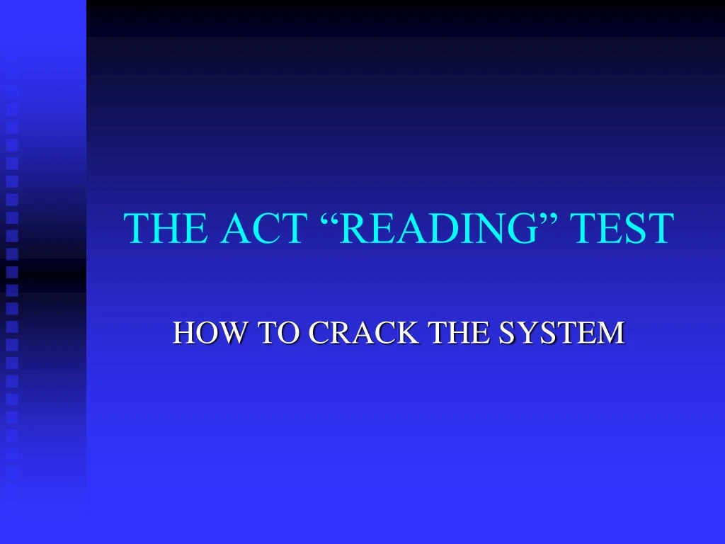 the act reading test
