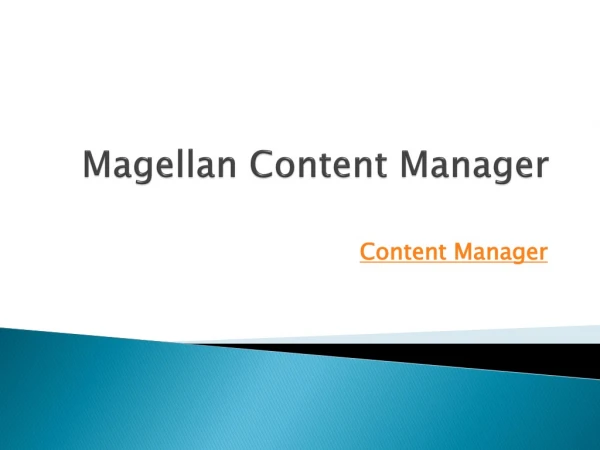 Update Software With Content Manager | Magellan Content Manager Download