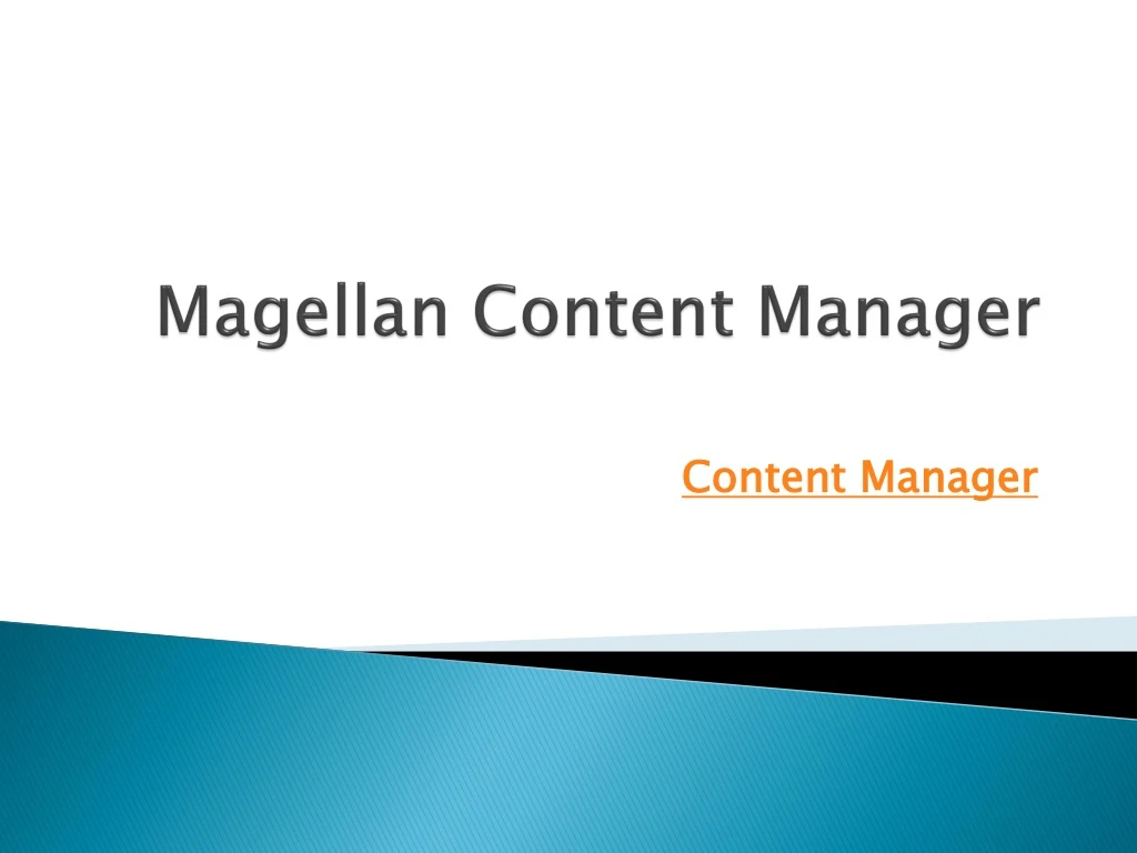 magellan content manager