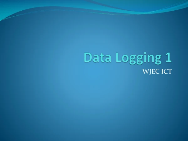 Data Logging 1