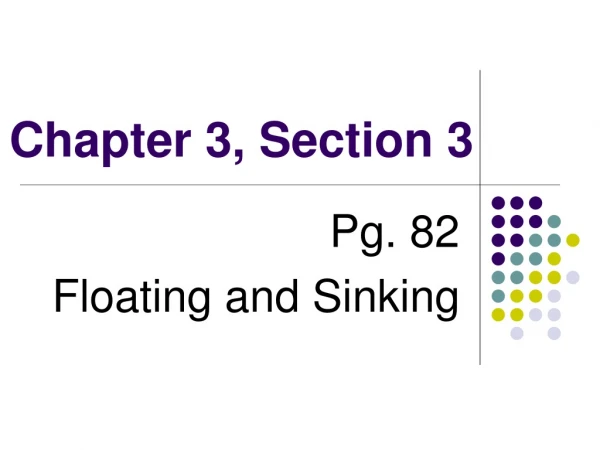 Chapter 3, Section 3