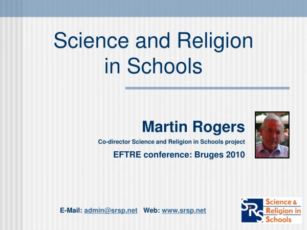 Science and Religion in Schools