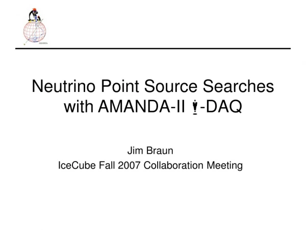 Neutrino Point Source Searches with AMANDA-II m -DAQ