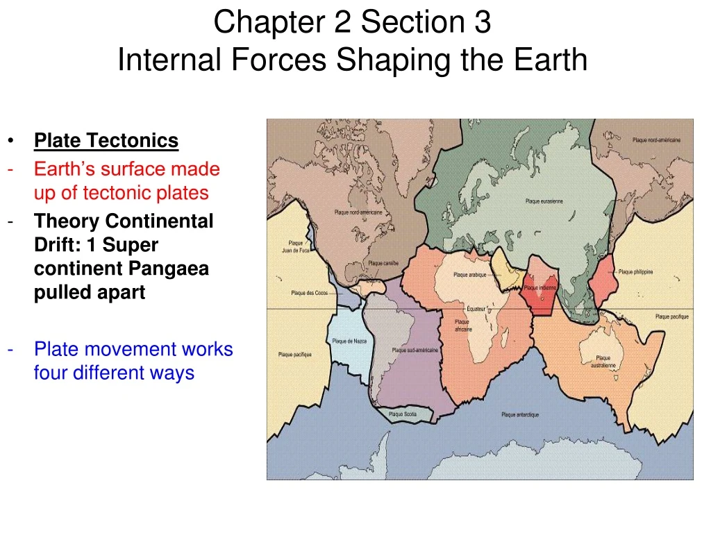 chapter 2 section 3 internal forces shaping the earth