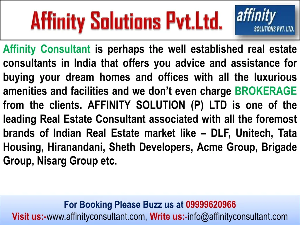 affinity solutions pvt ltd