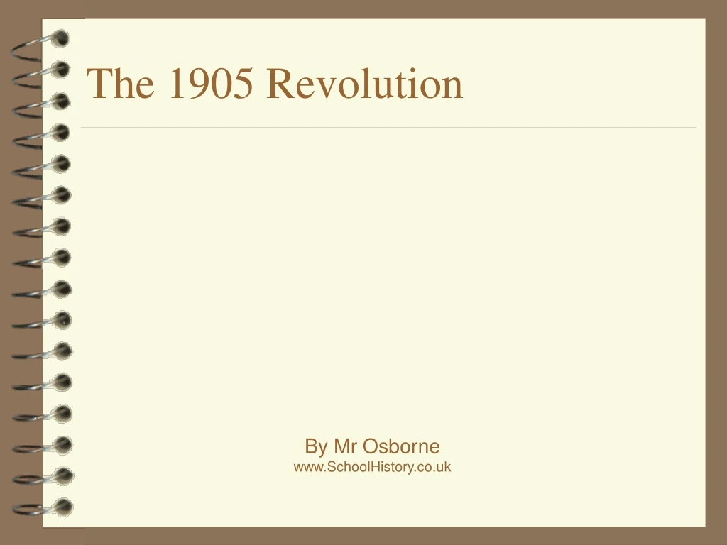 the 1905 revolution
