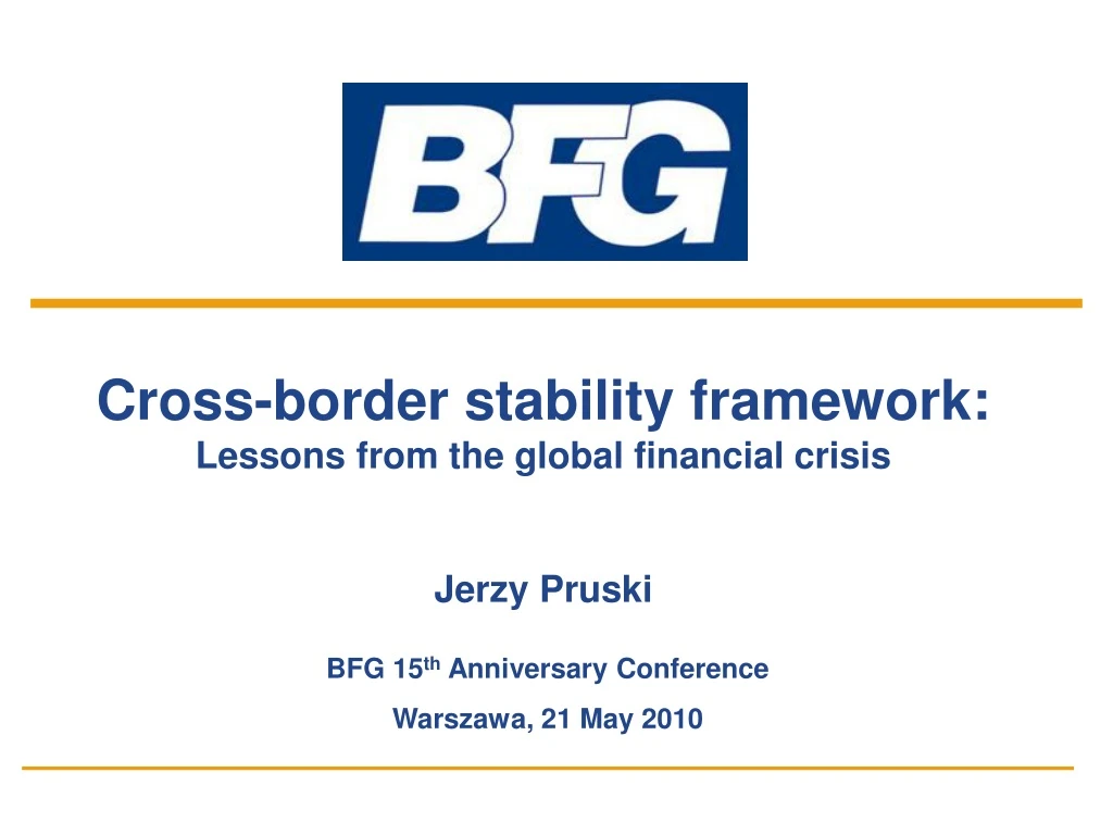 cross border stability framework lessons from