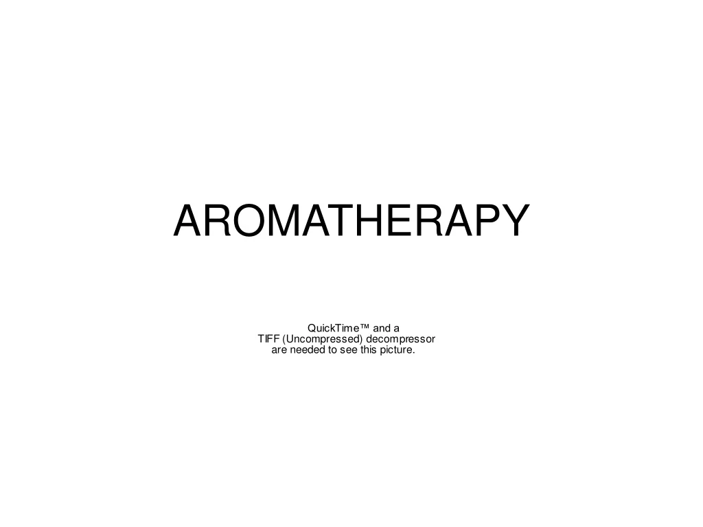 aromatherapy