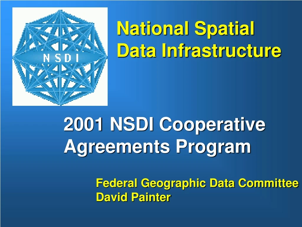 national spatial data infrastructure