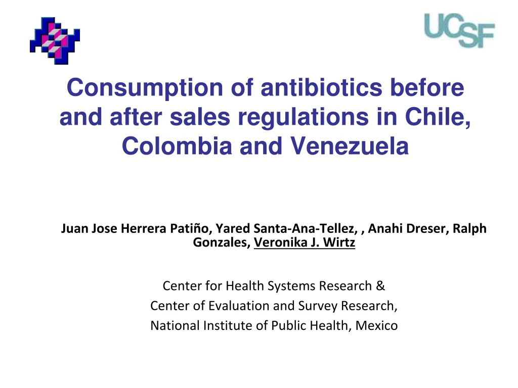 consumption of antibiotics before and after sales regulations in chile colombia and venezuela