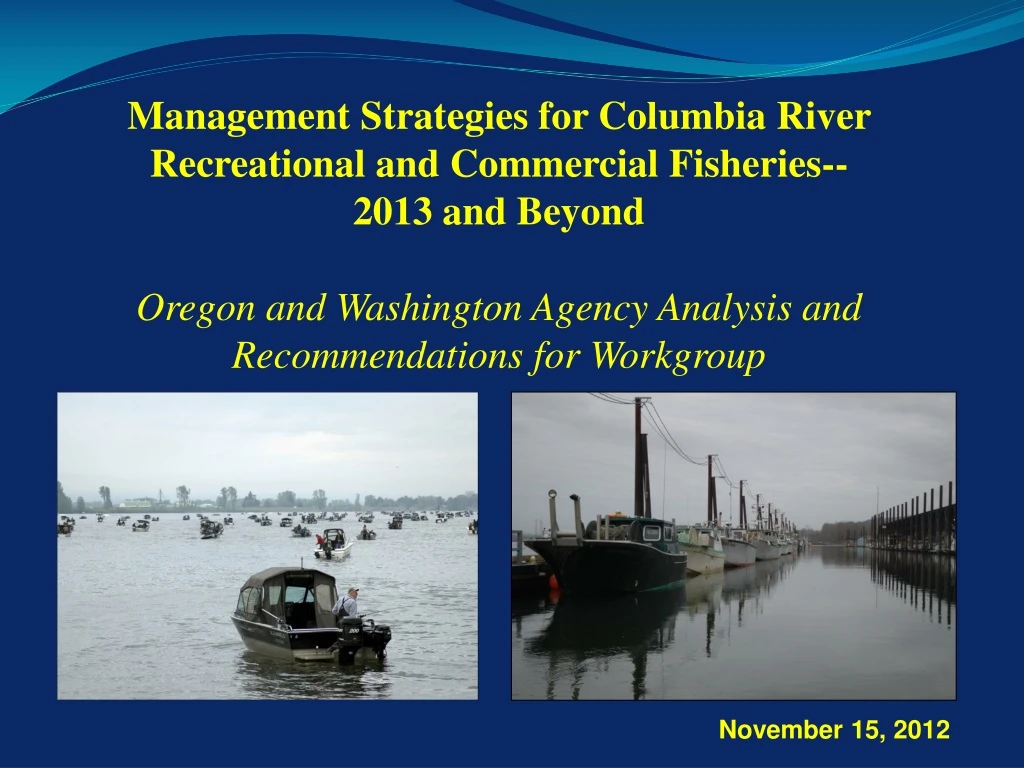 management strategies for columbia river