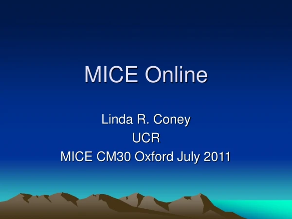 MICE Online